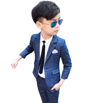 Blazer+Pants 2pcs Kids Child Boys Suits Formal Gentleman Wedding Suit  Children England Style Party