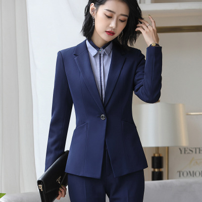 Hight Quality Office Lady Suit White Collar Business Cloth Lady Formal Work Suit Concert Cloth Women Formal Dress
