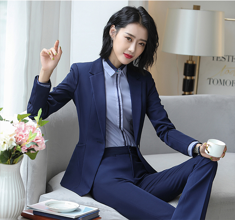 Hight Quality Office Lady Suit White Collar Business Cloth Lady Formal Work Suit Concert Cloth Women Formal Dress