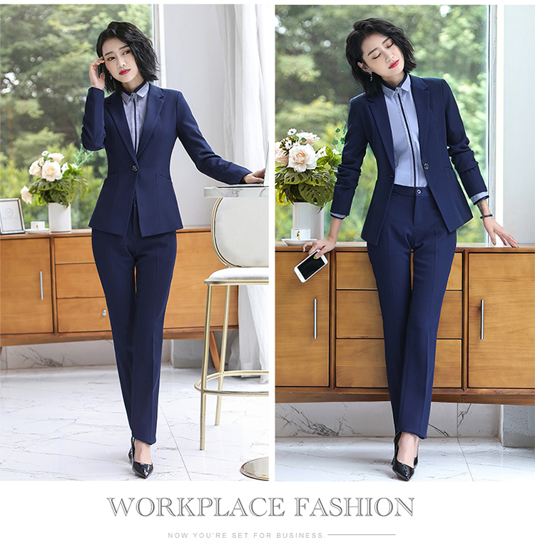Hight Quality Office Lady Suit White Collar Business Cloth Lady Formal Work Suit Concert Cloth Women Formal Dress