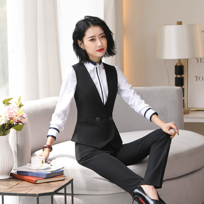 Hight Quality Office Lady Suit White Collar Business Cloth Lady Formal Work Suit Concert Cloth Women Formal Dress
