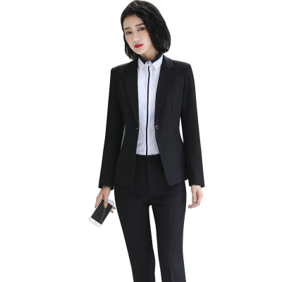 Hight Quality Office Lady Suit White Collar Business Cloth Lady Formal Work Suit Concert Cloth Women Formal Dress