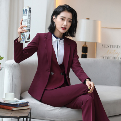 Hight Quality Office Lady Suit White Collar Business Cloth Lady Formal Work Suit Concert Cloth Women Formal Dress