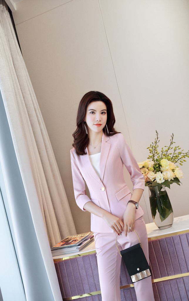 Office Lady Suit White Collar Business Cloth Lady Formal Work Suit Blazer+Skirt Pants 2pcs Set