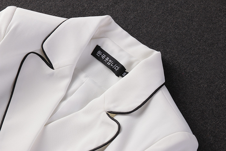 Luxury Office Lady Suit White Collar Business Cloth Hostess Work Suit Blazer+Skirt Pants 2pcs Set