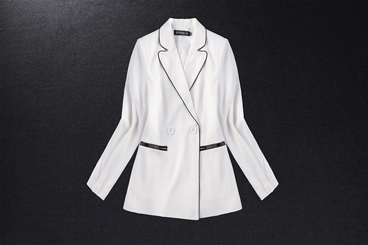 Luxury Office Lady Suit White Collar Business Cloth Hostess Work Suit Blazer+Skirt Pants 2pcs Set