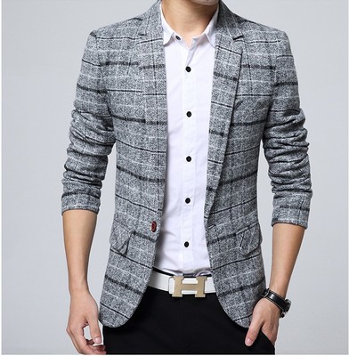Luxury Slim Suit Business Casual Korean Style Cloth Party Blazer Cool &amp; Fashion Suit Jacket