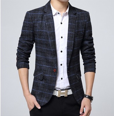 Luxury Slim Suit Business Casual Korean Style Cloth Party Blazer Cool &amp; Fashion Suit Jacket