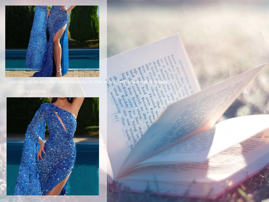 Europe and America Sexy blue one shoulder dress long skirt Concert Evening  Dress