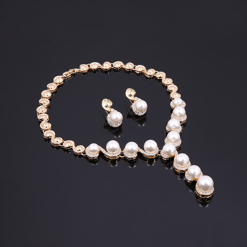 Bridal Ring Bracelet Necklace Earrings Jewelry Concert Sets Evening Party Wedding Jewelry