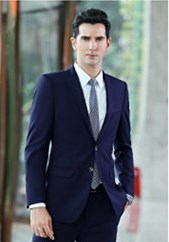 Luxury Slim Suits Business Cloth Groomsman 2PC Suit Blazer Jacket Pants Work Suit Wedding Suit
