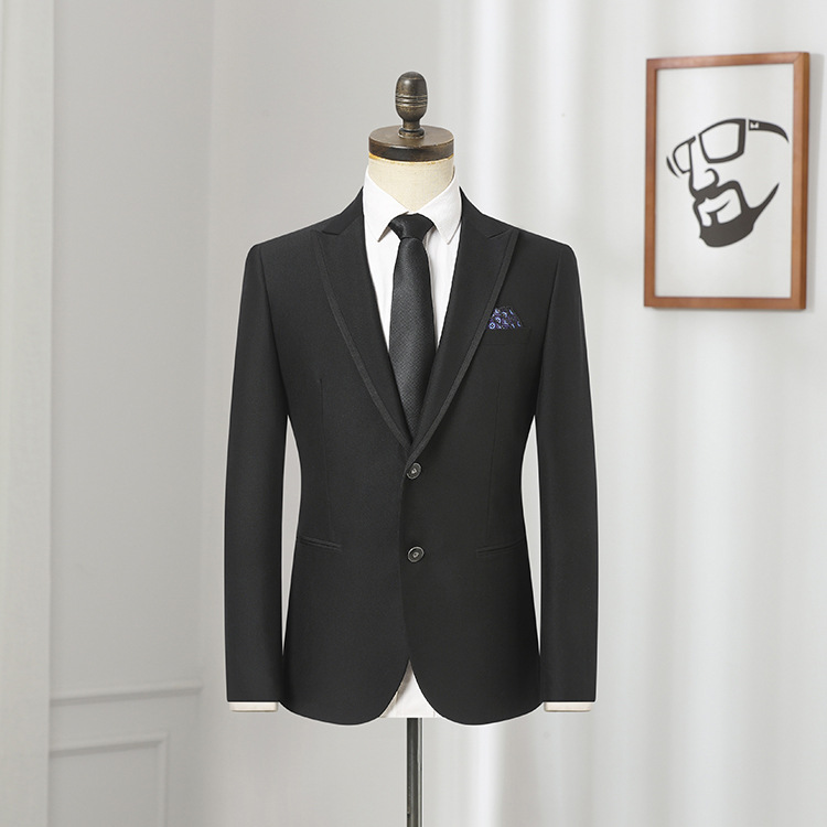fashion Slim Suit Business Cloth Groomsman 2PC Suit Blazer Jacket Pants Work Suit Wedding Suit