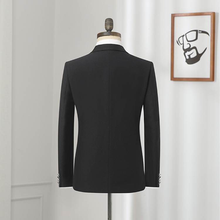 fashion Slim Suit Business Cloth Groomsman 2PC Suit Blazer Jacket Pants Work Suit Wedding Suit