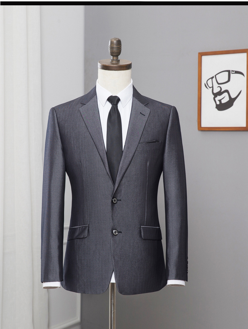 Leisure Fashion Slim Suits Business Cloth Groom Groomsman Two-Piece Suit Blazer Jacket Pants Set
