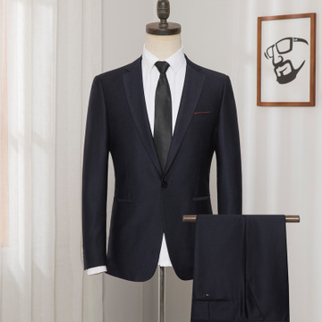 Korean fashion Slim Suit Business Cloth Groomsman 2PC Suit Blazer Jacket Pants Work Suit wedding