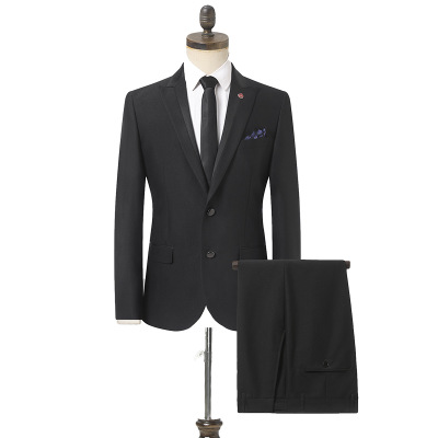 Luxury Slim Suit Business Groomsman 2PC Suit Blazer Jacket Pants Work Suit Wedding Suit