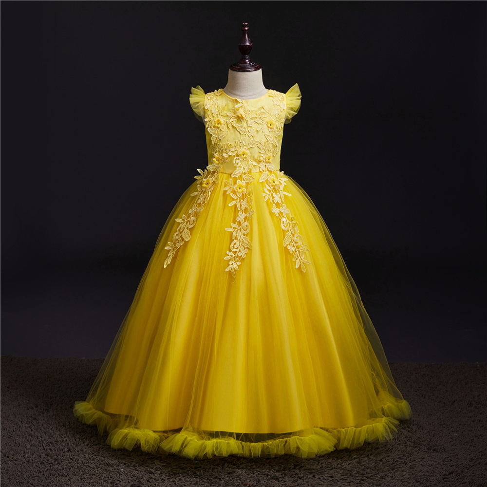 Kids Flower Girls Wedding Dress Lovely For Girl Party Dresses Lace Princess Children Princess Dress