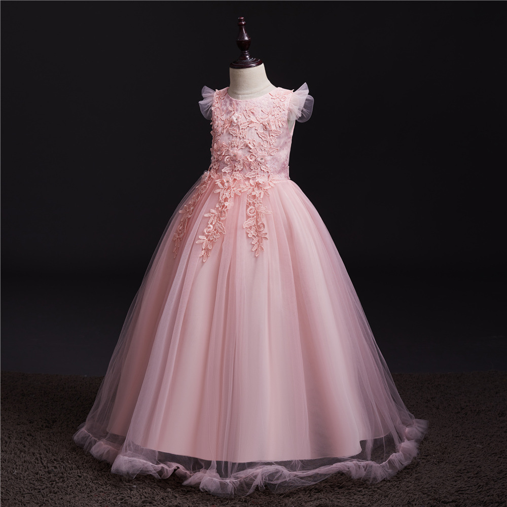 Kids Flower Girls Wedding Dress Lovely For Girl Party Dresses Lace Princess Children Princess Dress