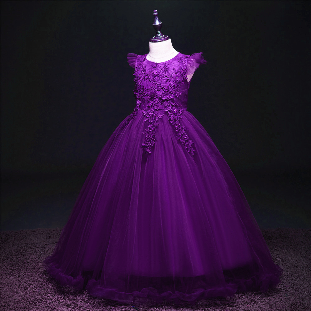 Kids Flower Girls Wedding Dress Lovely For Girl Party Dresses Lace Princess Children Princess Dress