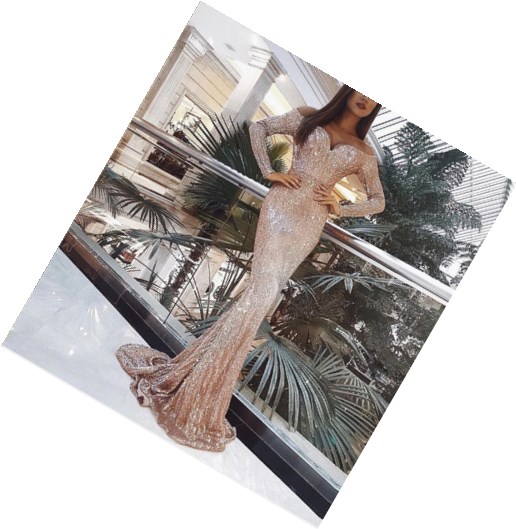 Sexy Close Waisted Strapless V Neck Women Skirt Lady Concert Red Carpet Evenings Parties Girls Dress