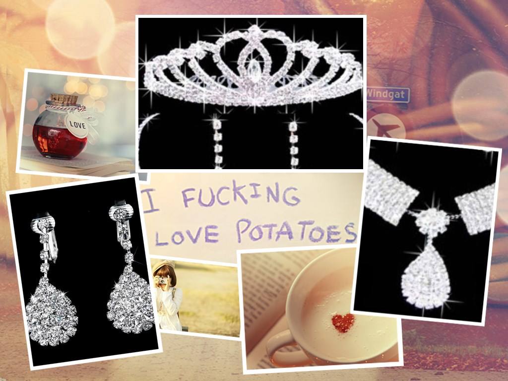 Luxury Grace Crystal Bridal Crown Necklace Earrings Wedding Sets Fashion Diamonds Lover Three Piece