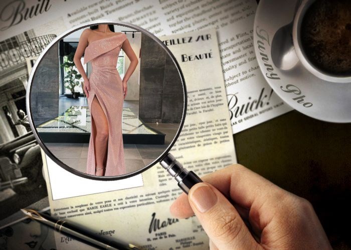 Sexy Personalized Evening Dress One shoulder Short sleeve dress Skirt Lady High Split Concert Dress