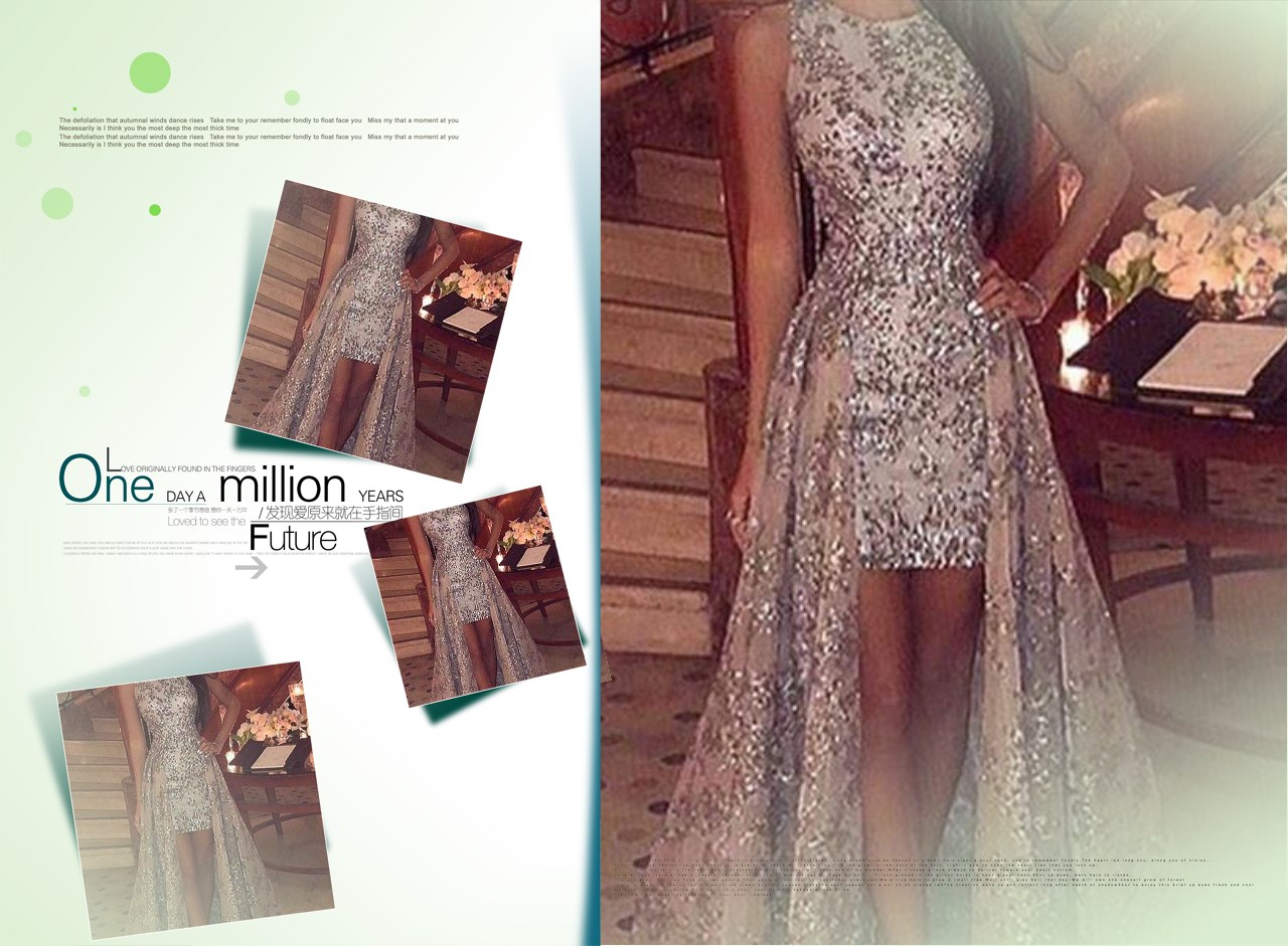 Sexy High Splite Long Evening Dress High V Neck Sequins Dress Lady Concert Party Skirt