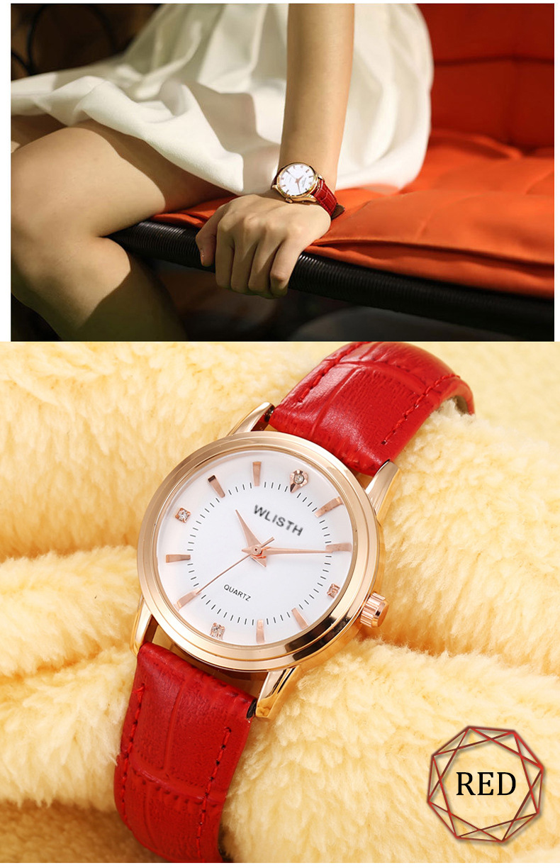 Lovers Fashion Simplicity Man Ma'am  Wrist Watch Diamonds Ma'am LeisureTime Watch