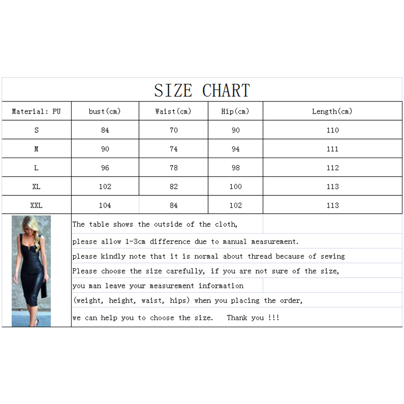 Slim Fit Lady Evening Dress PU Leather Hip Fit Lady Gallus Skirt Girls Party Dress Night Club DressSexy Nightclub Bounce Celebrity Goddess Bright Light Wrapped Chest Strap Waist Wrapped Slim PU Leathe