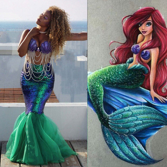 Fish Tail Lady Evening Dress Squins Hip Fit Lady Skirt Girls Party Dress Night Club Dress