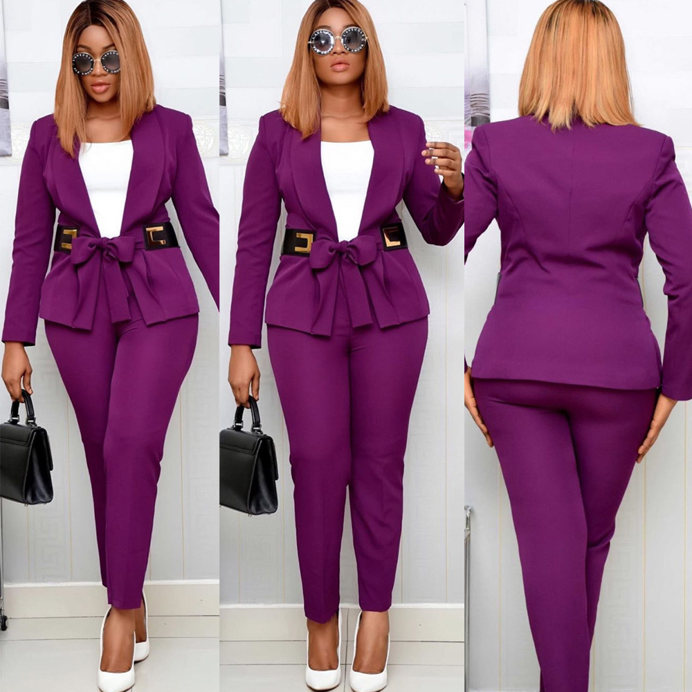 Elegang Office Lady Suit Lady White Collar Business Clothing Women Formal Work Suit Girls Suit
