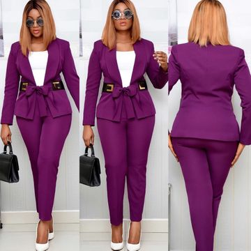 Elegang Office Lady Suit Lady White Collar Business Clothing Women ...