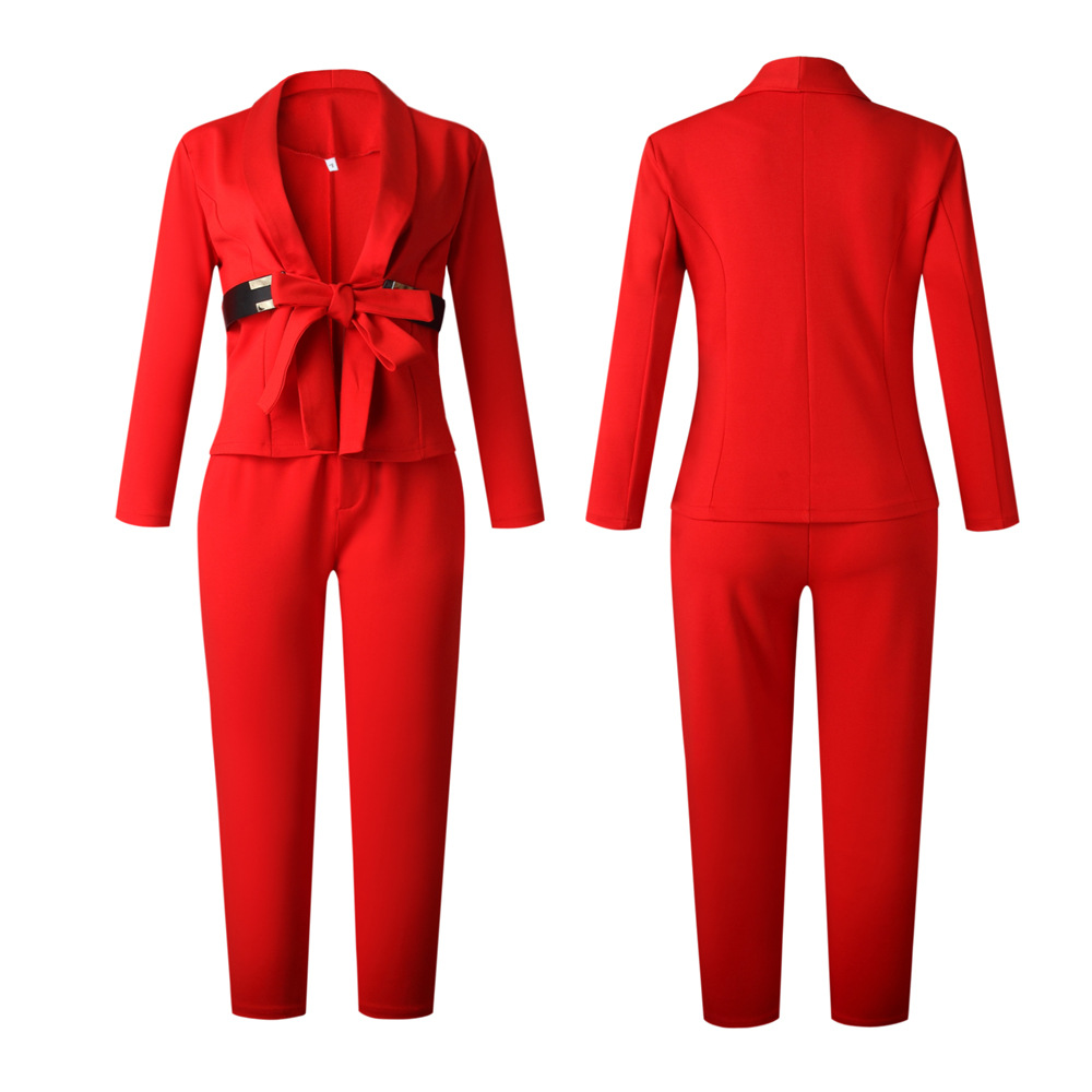 Elegang Office Lady Suit Lady White Collar Business Clothing Women Formal Work Suit Girls Suit