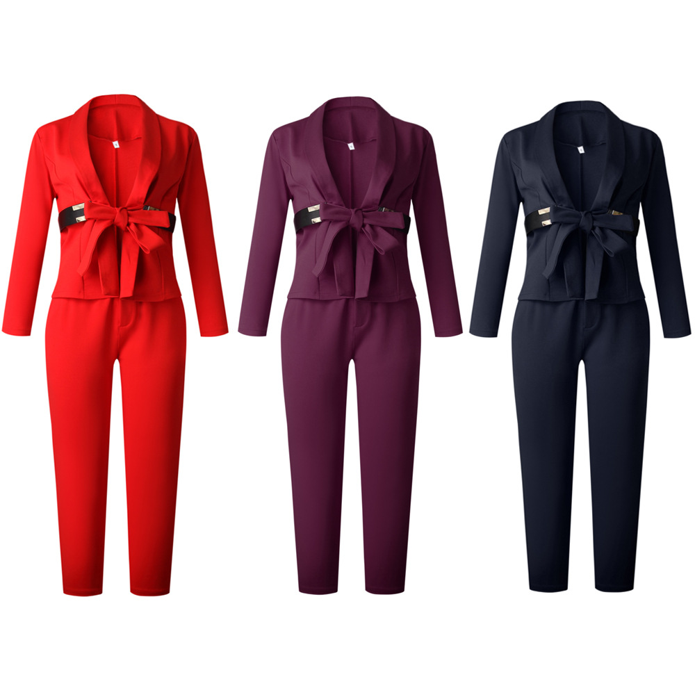 Elegang Office Lady Suit Lady White Collar Business Clothing Women Formal Work Suit Girls Suit