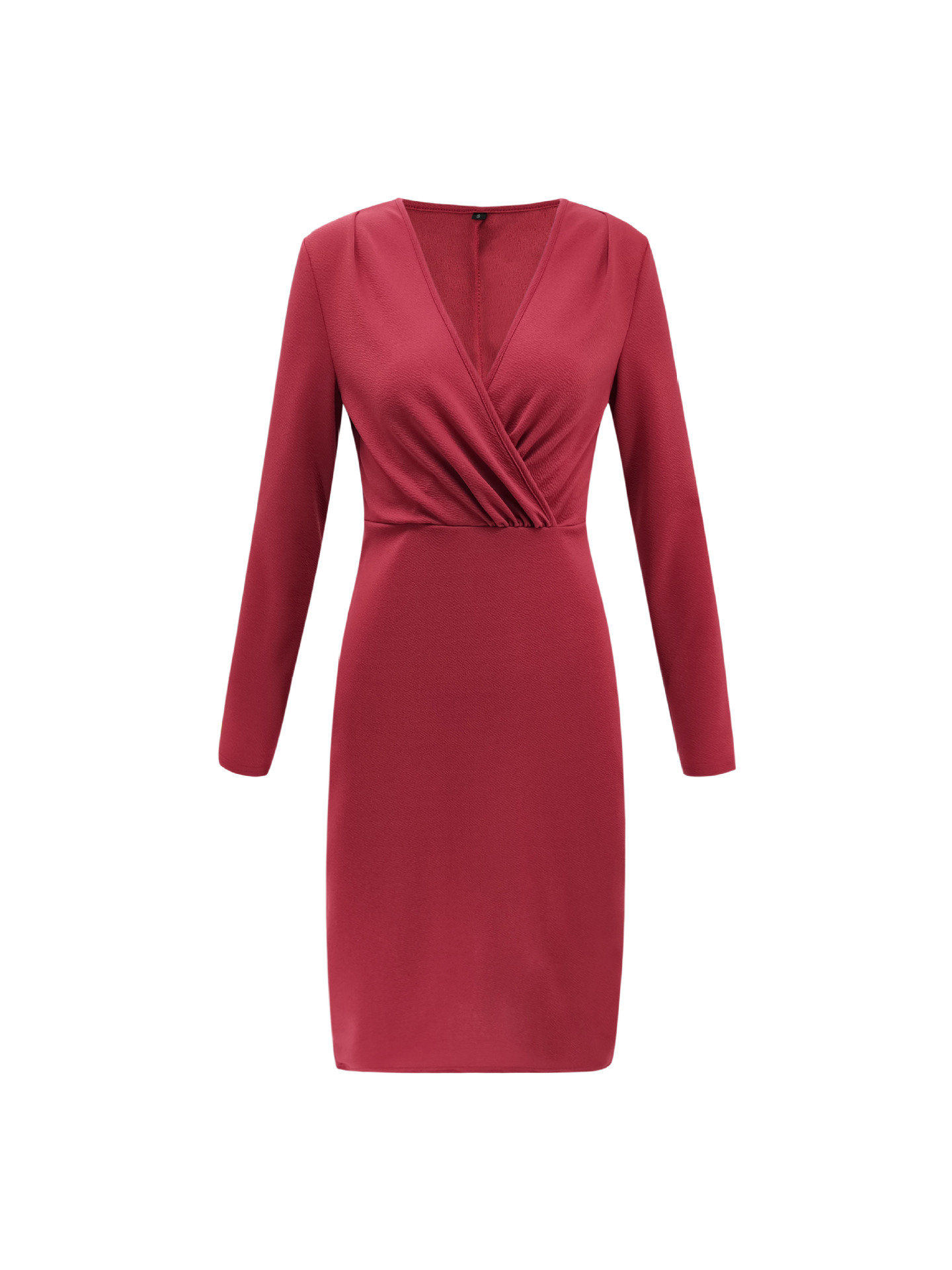 Sexy Personalized Deep V wrapped hip dress Middle-waisted Pure colorDress Party Concert Dress