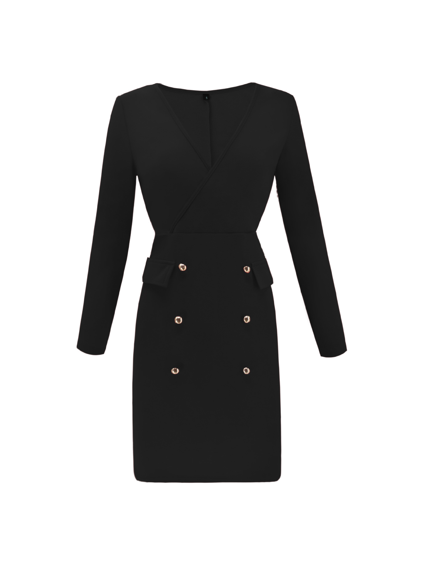 Sexy Pure color Dress Deep V Neck Cultivate oneself Skirt Lady Concert Dress Party Dress