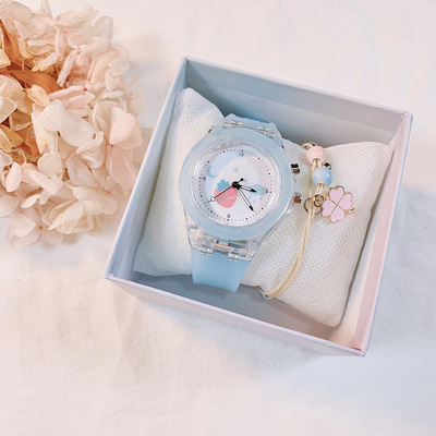 Fashion Ma'am Cartoon Wrist Watch children Student Night light Watch LeisureTime Lovers Watch