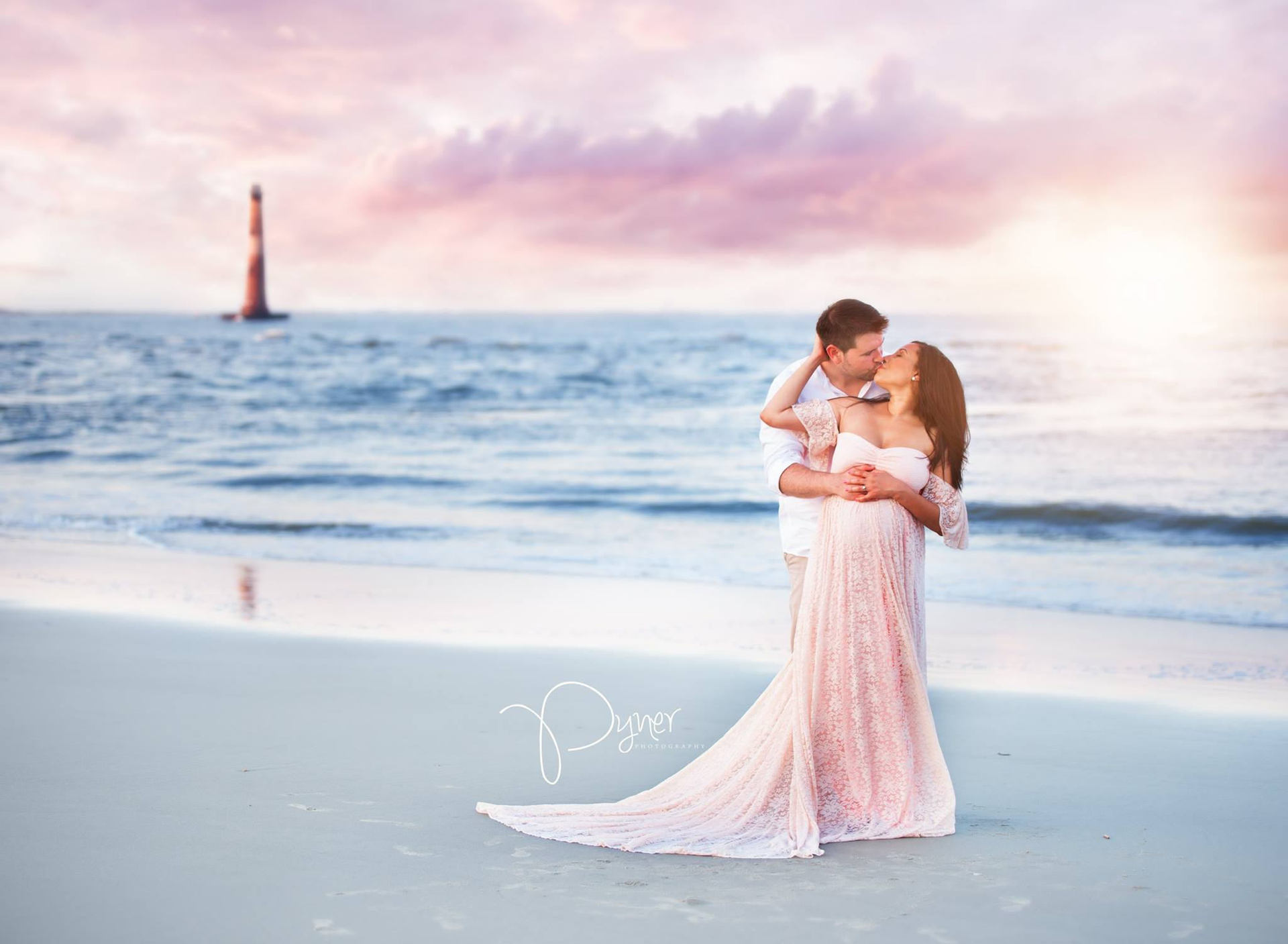 Sexy Pregnant women tailDress Women Pure color LaceDresses Elegant Strapless Long Dress