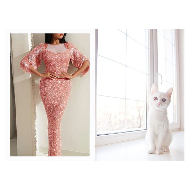 Luxury Sexy Slim Evening Dress Wrap Hip Sexy Sequins Skirt Lady Concert Show Dress Rich Lady Clothes