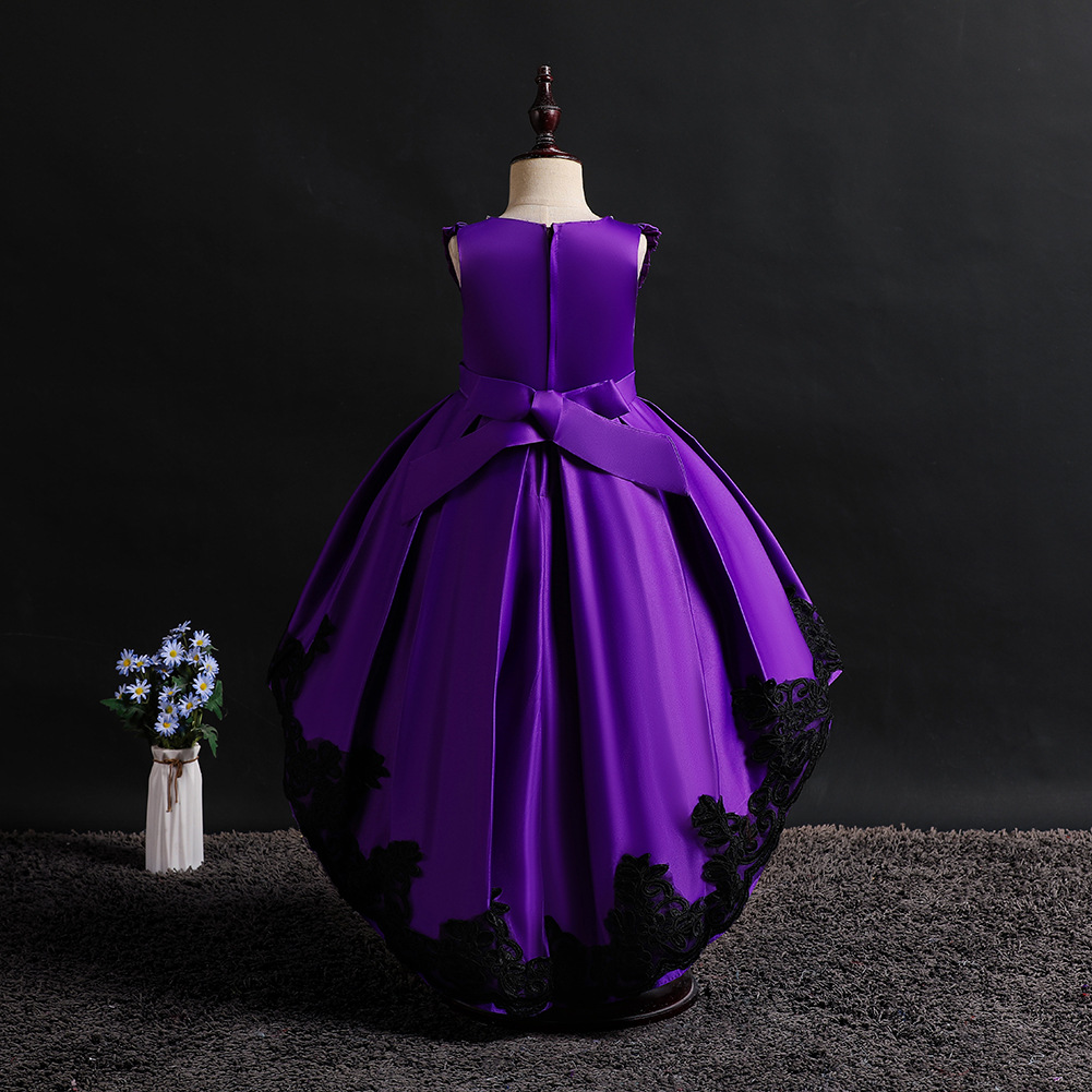 Summer New Kids Wedding Dress Lace tuxedo Princess Dress Children&apos;s Show Dress Girls Evening Dress