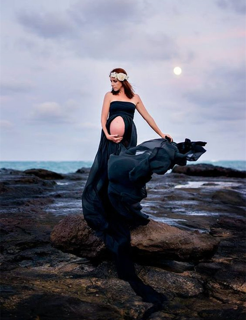 Europe and America Fashion Chiffon Dress cotton Sleeveless Dress Sexy Maternity Dress