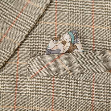 Khaki Luxury Slim Suits Business Cloth Groom Groomsman Two-Piece Suit Blazer Jacket Pants Set