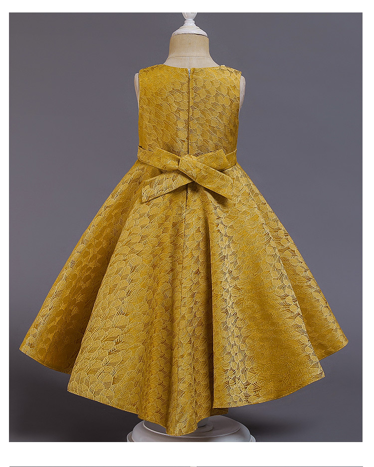 Kids Flower Girls Wedding Dress For Girl Party Dresses Sling Bow Princess Children Dress