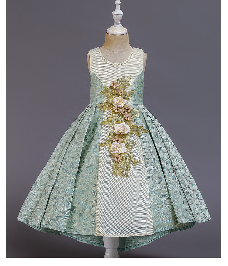 Kids Flower Girls Wedding Dress For Girl Party Dresses Sling Bow Princess Children Dress