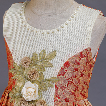 Kids Flower Girls Wedding Dress For Girl Party Dresses Sling Bow Princess Children Dress