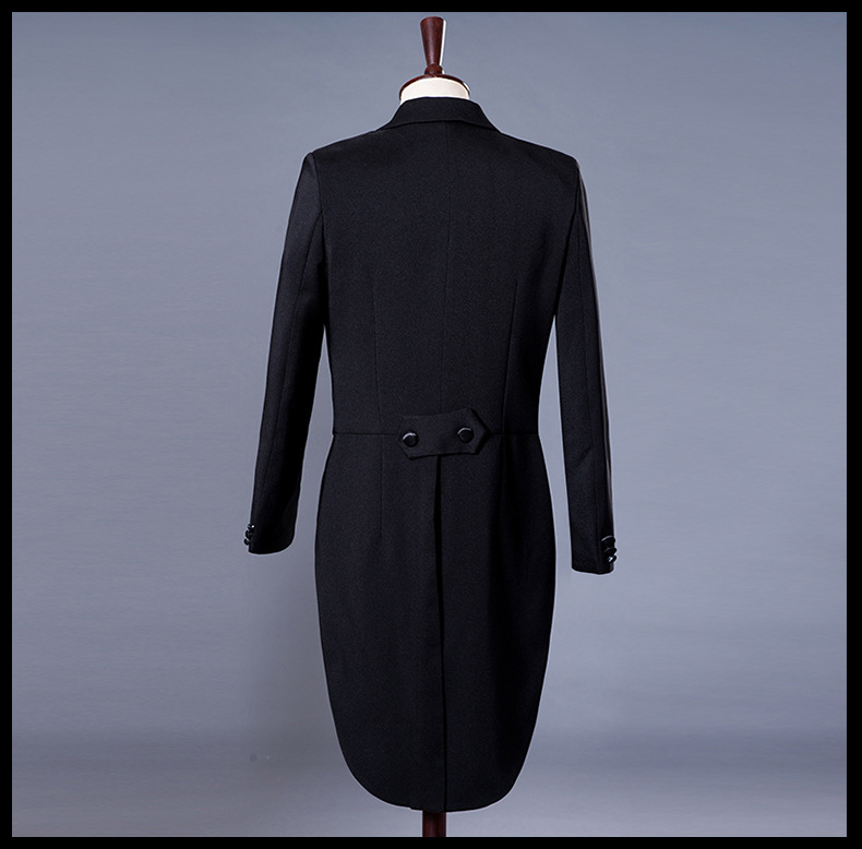 Jacket + Pant+bow tie+waistband Men Business Suits Solid Wedding Office Dress Prom Suit Four-Piece Men's Wedding Suit Men's Chorus Stage Performance Clothes Magic Men's Tuxedo