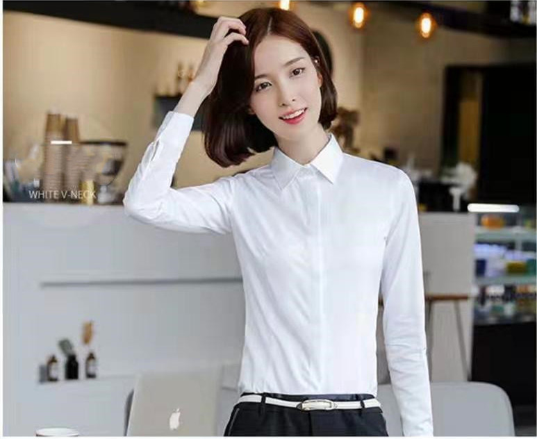 Fashion Women Spring Summer Shirt Long Sleeve Formal Tops Office Lady Slim Casual Shirt Tops