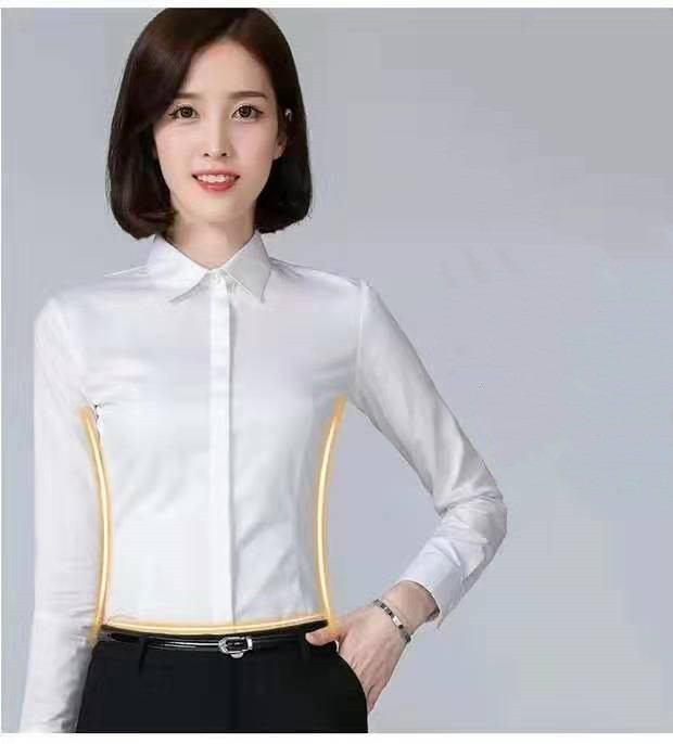 Fashion Women Spring Summer Shirt Long Sleeve Formal Tops Office Lady Slim Casual Shirt Tops