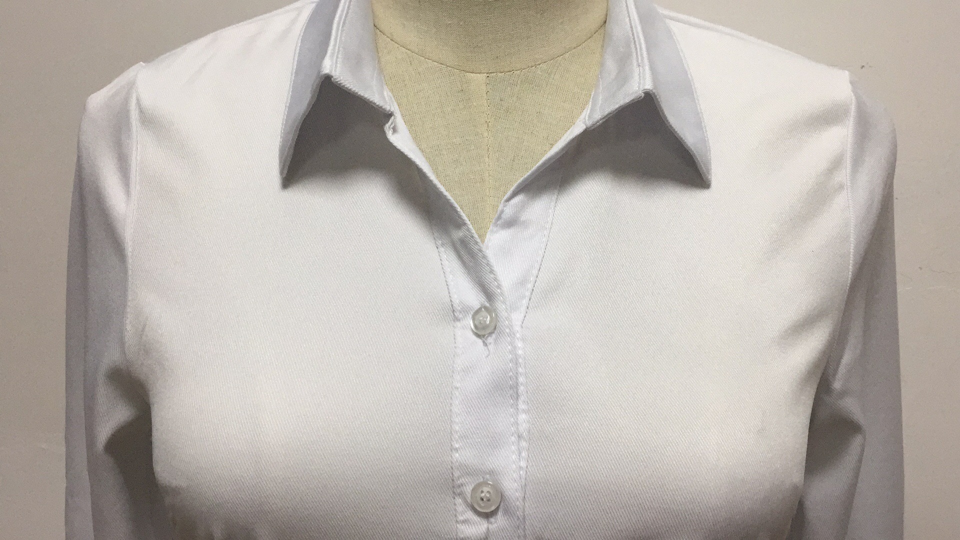 Fashionable Women's Solid Color Shirt Long Sleeved Formal Top Office Women's Slim Fit V-neck Casual Shirt No Iron High-End Professional Formal Work Shirt