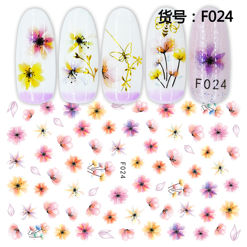 Manicure Stickers New Flower Manicure Stickers Japanese Dream Flower Manicure Stickers